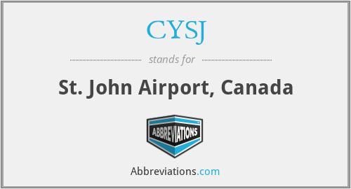 CYSJ - St. John Airport, Canada