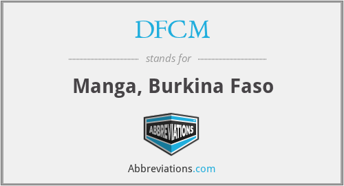 DFCM - Manga, Burkina Faso