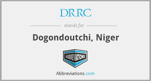 DRRC - Dogondoutchi, Niger