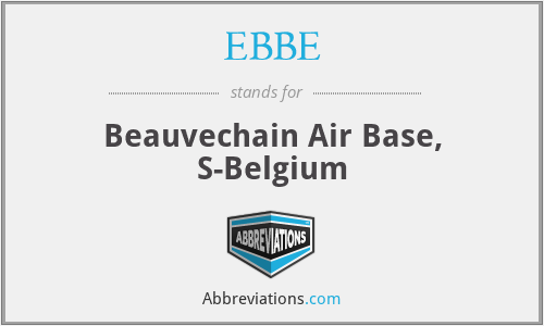 EBBE - Beauvechain Air Base, S-Belgium