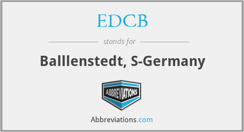 EDCB - Balllenstedt, S-Germany