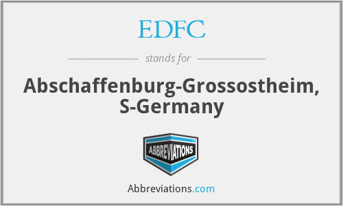 EDFC - Abschaffenburg-Grossostheim, S-Germany