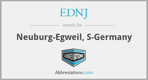 EDNJ - Neuburg-Egweil, S-Germany