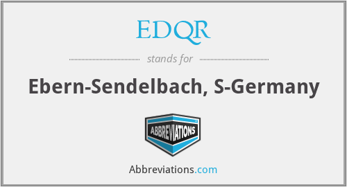 EDQR - Ebern-Sendelbach, S-Germany