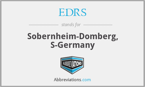 EDRS - Sobernheim-Domberg, S-Germany