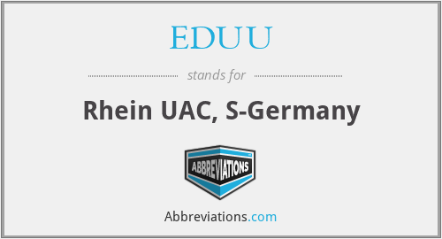 EDUU - Rhein UAC, S-Germany