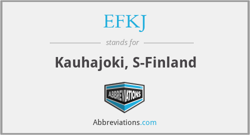 EFKJ - Kauhajoki, S-Finland