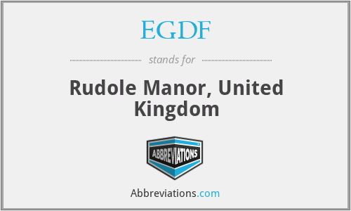 EGDF - Rudole Manor, United Kingdom