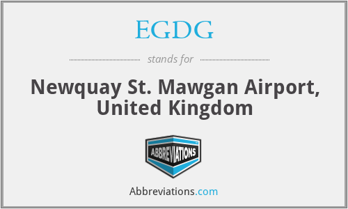 EGDG - Newquay St. Mawgan Airport, United Kingdom