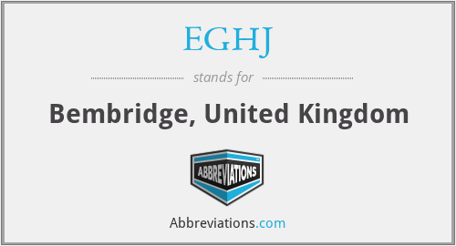 EGHJ - Bembridge, United Kingdom