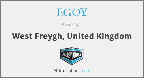 EGOY - West Freygh, United Kingdom
