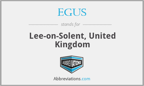 EGUS - Lee-on-Solent, United Kingdom