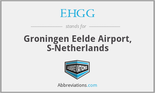 EHGG - Groningen Eelde Airport, S-Netherlands
