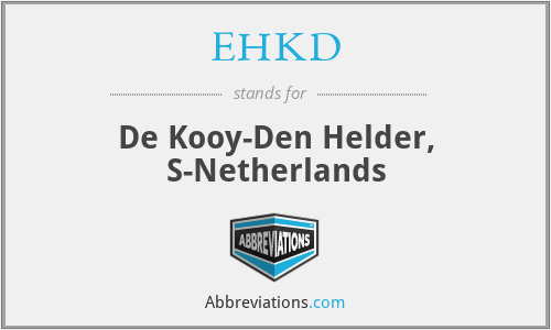 EHKD - De Kooy-Den Helder, S-Netherlands