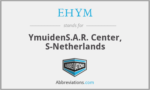 EHYM - YmuidenS.A.R. Center, S-Netherlands