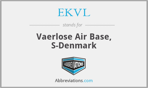 EKVL - Vaerlose Air Base, S-Denmark