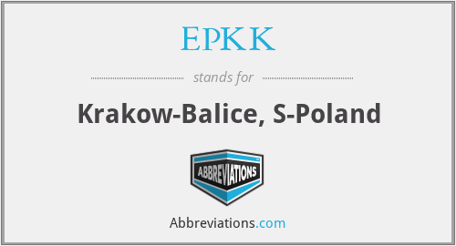 EPKK - Krakow-Balice, S-Poland