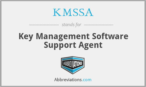 KMSSA - Key Management Software Support Agent