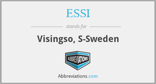 ESSI - Visingso, S-Sweden