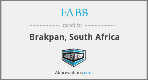 FABB - Brakpan, South Africa