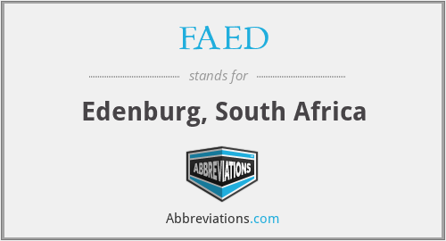 FAED - Edenburg, South Africa