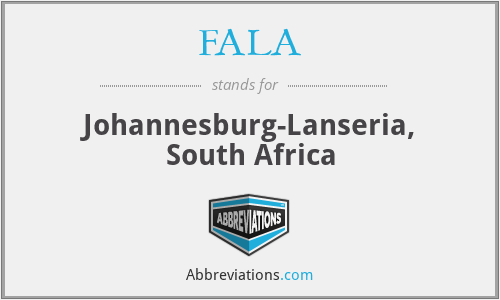 FALA - Johannesburg-Lanseria, South Africa