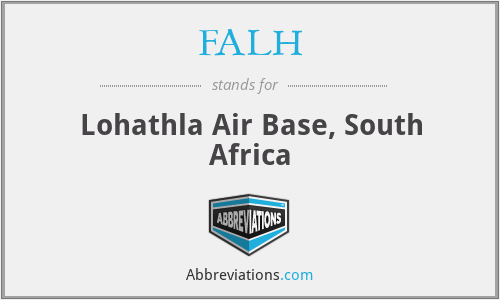 FALH - Lohathla Air Base, South Africa