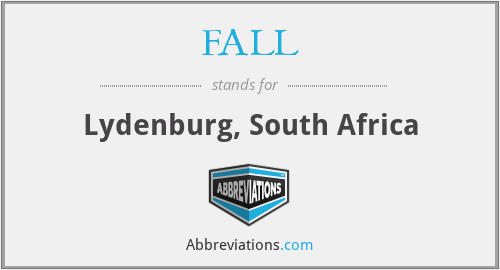 FALL - Lydenburg, South Africa