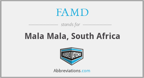 FAMD - Mala Mala, South Africa