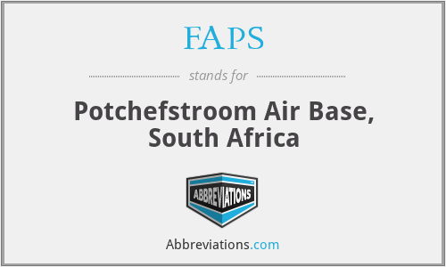 FAPS - Potchefstroom Air Base, South Africa