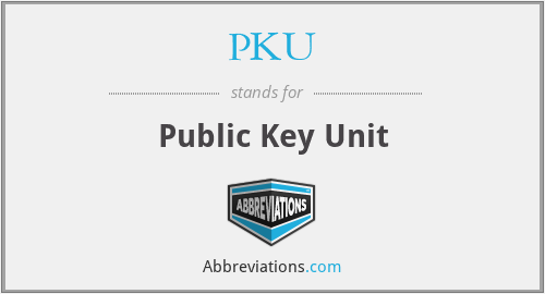 PKU - Public Key Unit