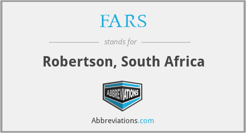 FARS - Robertson, South Africa