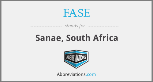 FASE - Sanae, South Africa