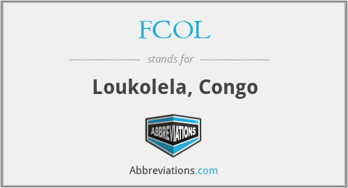 FCOL - Loukolela, Congo