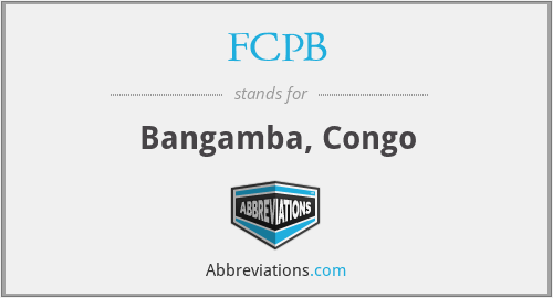 FCPB - Bangamba, Congo