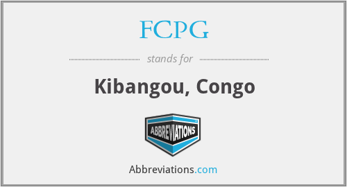 FCPG - Kibangou, Congo