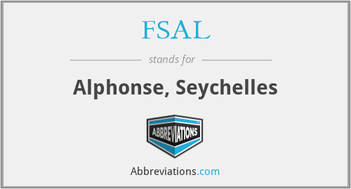 FSAL - Alphonse, Seychelles