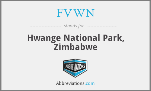 FVWN - Hwange National Park, Zimbabwe