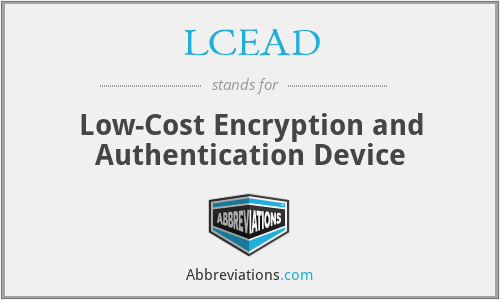 LCEAD - Low-Cost Encryption and Authentication Device