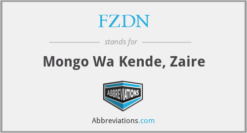 FZDN - Mongo Wa Kende, Zaire