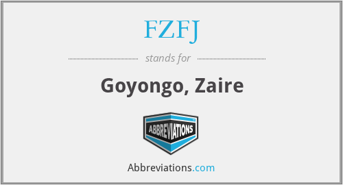 FZFJ - Goyongo, Zaire