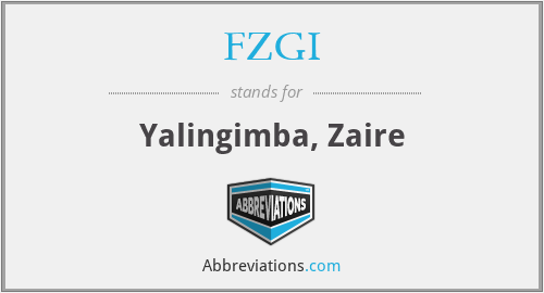 FZGI - Yalingimba, Zaire