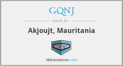 GQNJ - Akjoujt, Mauritania