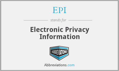 EPI - Electronic Privacy Information