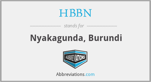 HBBN - Nyakagunda, Burundi