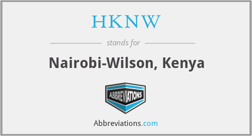 HKNW - Nairobi-Wilson, Kenya