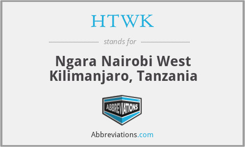 HTWK - Ngara Nairobi West Kilimanjaro, Tanzania