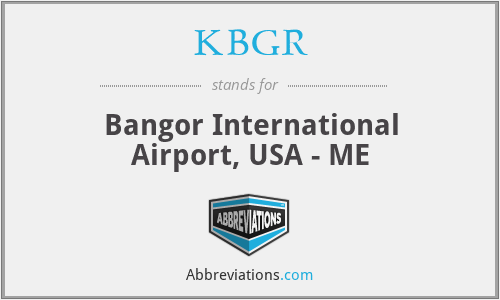 KBGR - Bangor International Airport, USA - ME