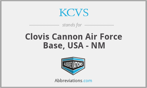 KCVS - Clovis Cannon Air Force Base, USA - NM