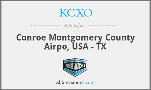 KCXO - Conroe Montgomery County Airpo, USA - TX